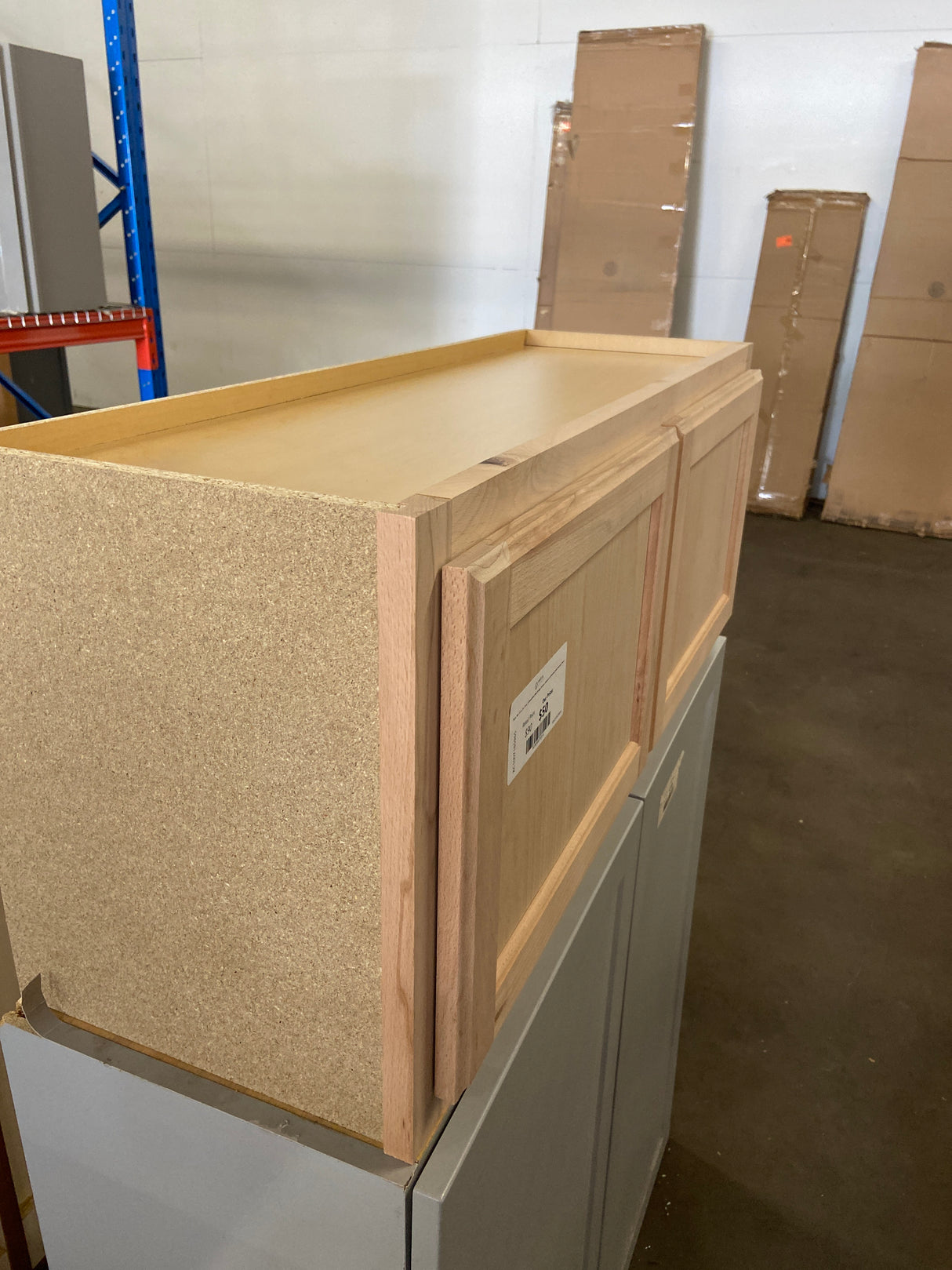 36 in. W x 12 in. D x 15 in. H Assembled Wall Bridge Kitchen Cabinet in Unfinished with Recessed Panel