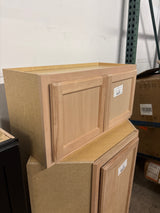 30 in. W x 12 in. D x 15 in. H Assembled Wall Bridge Kitchen Cabinet in Unfinished with Recessed Panel