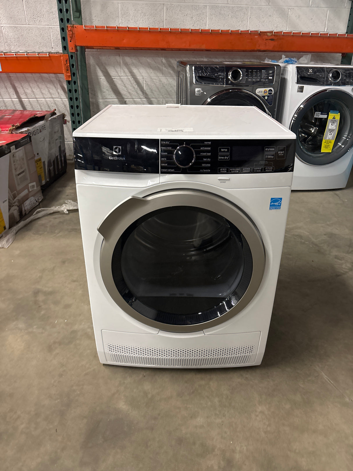 24 in. 4.0 cu. ft. Compact Stackable Electric Ventless Dryer in White with Instant Refresh, ENERGY STAR