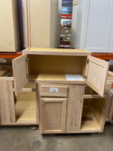30 in. W x 12 in. D x 15 in. H Assembled Wall Bridge Kitchen Cabinet in Unfinished with Recessed Panel