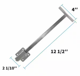 12.5 in. H x 4 in. W x 2 in. D Silver Steel Undermount Sink Brackets, Sink Repair Kit System (6-Pack)