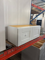 Shaker Satin White Stock Assembled Wall Bridge Kitchen Cabinet (30 in. x 12 in. x 12 in.)