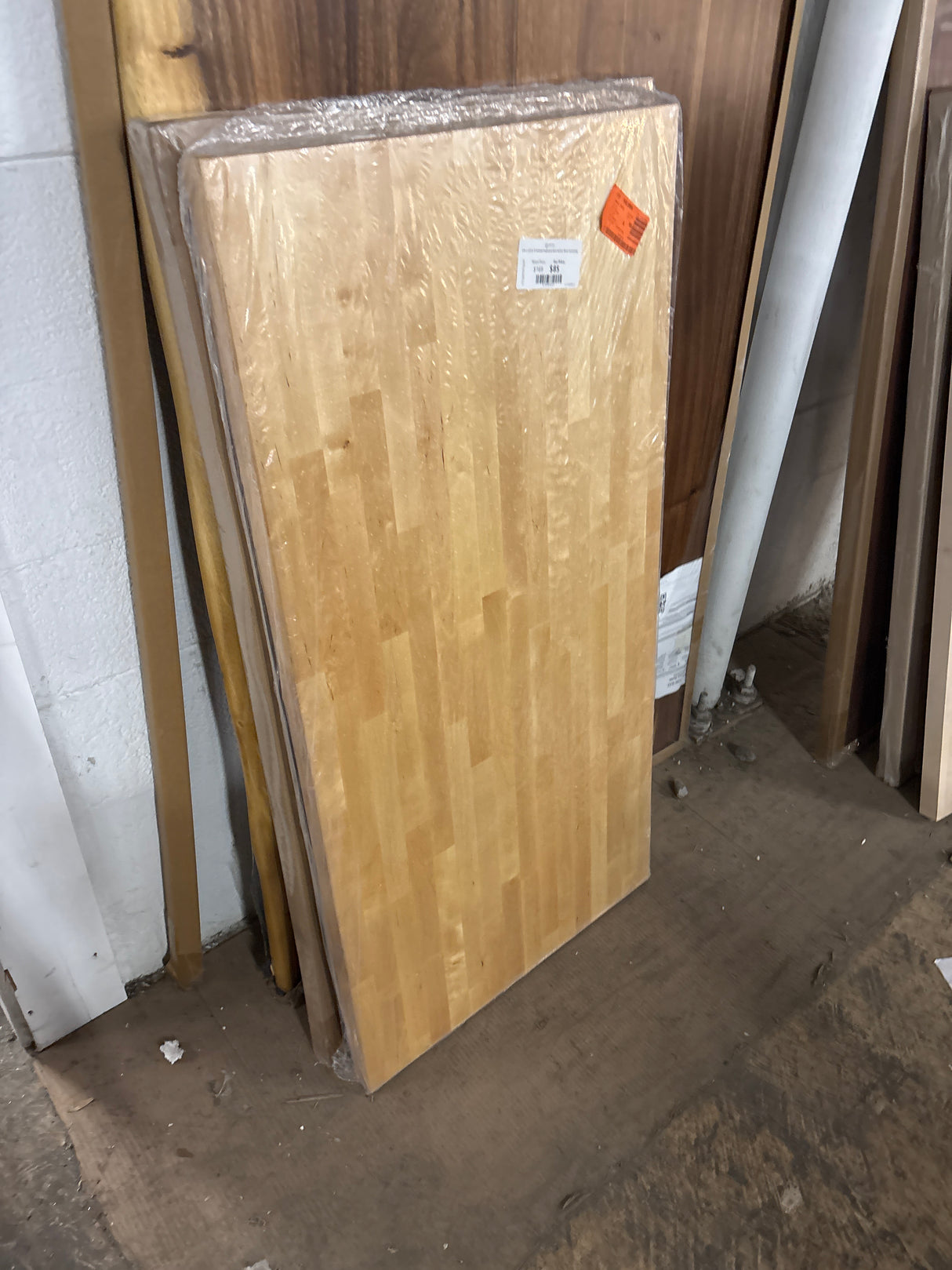 8 ft. L x 25 in. D Finished Engineered Birch Butcher Block Countertop