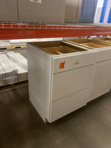 Westfield 24 in. W x 24 in. D x 35 in. H Shaker Stock Drawer Base Kitchen Cabinet in Feather White