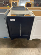 Everdean 25 in. Single Sink Deep Blue Bath Vanity without Top (Assembled)
