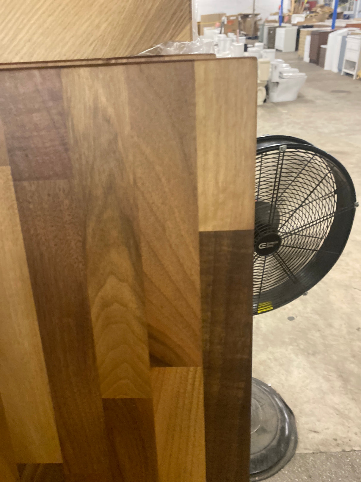 5 ft. L x 30 in. D Finished Engineered Walnut Butcher Block Desktop Countertop