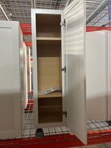 Courtland Polar White Finish Laminate Shaker Stock Assembled Wall Kitchen Cabinet 12 in. x 42 in. x 12 in.