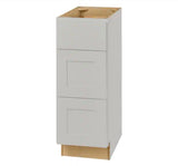 Avondale Shaker Dove Gray Quick Assemble Plywood 12 in Vanity Drawer Base Cabinet (12 in W x 21 in D x 34.5 in H)