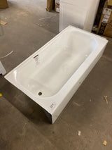 Maui 60 in. x 30 in. Soaking Bathtub with Left Drain in White