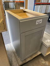 Westfield Dusk Gray Shaker Stock Assembled Base Kitchen Cabinet (18 in. W x 23.75 in. D x 35 in.)