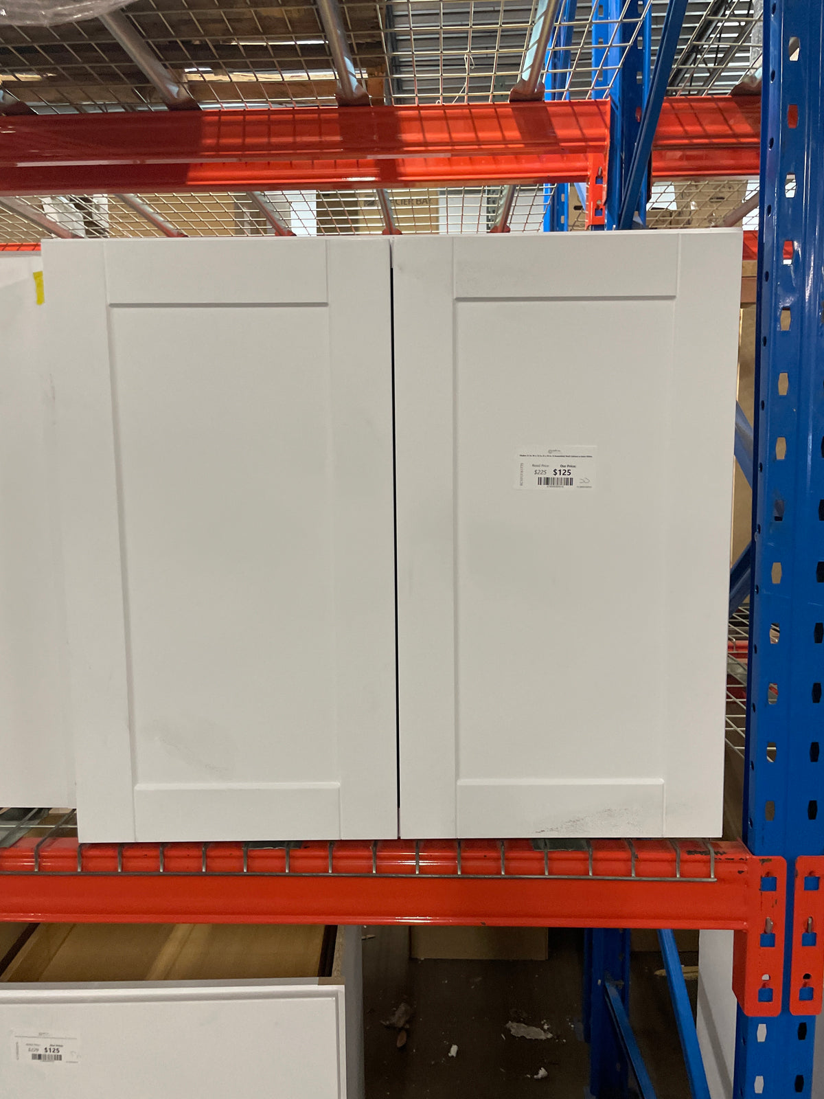 Shaker 33 in. W x 12 in. D x 30 in. H Assembled Wall Cabinet in Satin White
