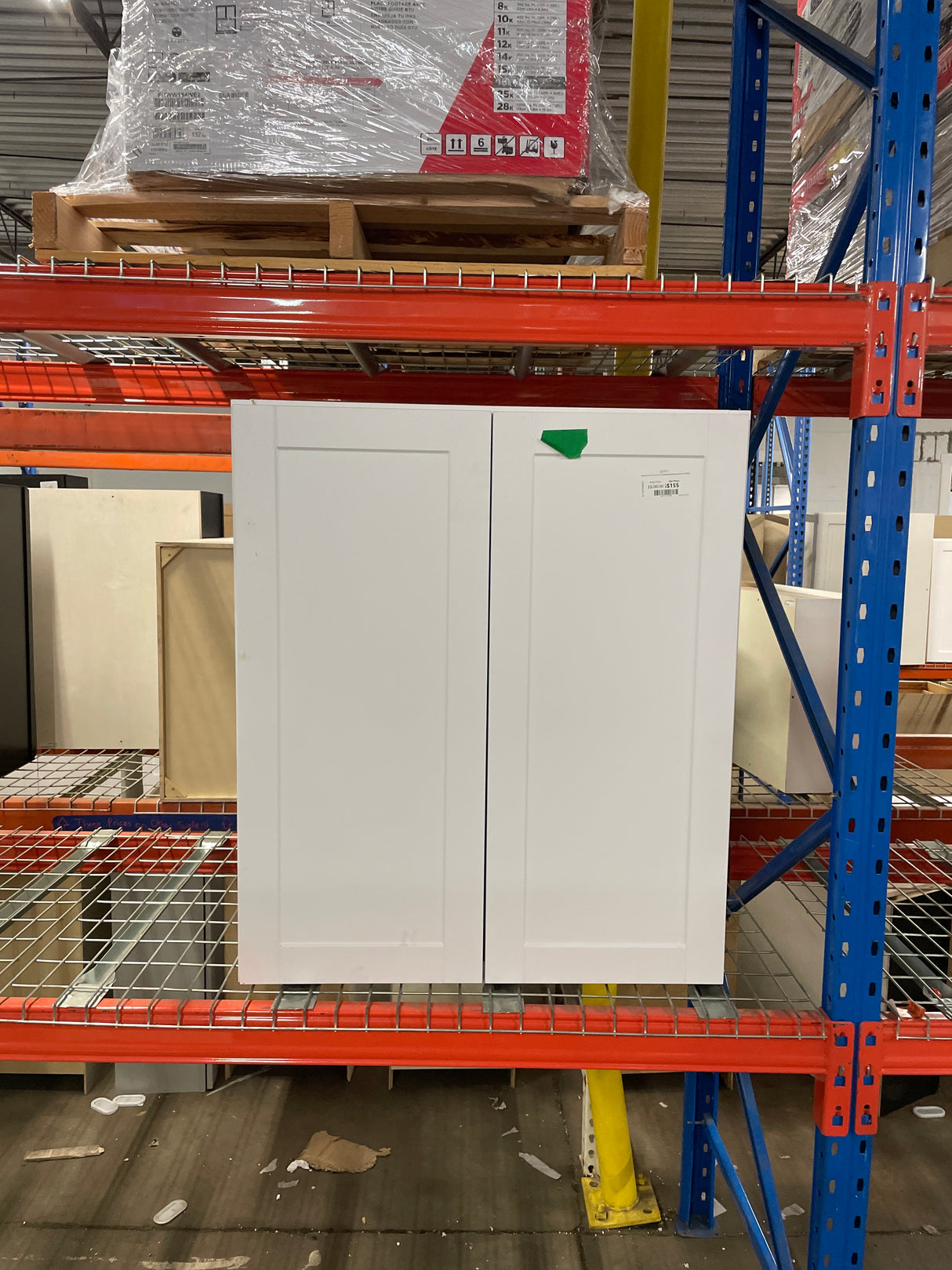 Shaker 36 in. W x 12 in. D x 42 in. H Assembled Wall Kitchen Cabinet in Satin White