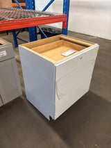 Courtland 30 in. W x 24 in. D x 34.5 in. H Assembled Shaker Drawer Base Kitchen Cabinet in Polar White