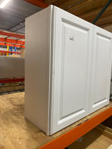 Hampton 33 in. W x 12 in. D x 30 in. H Assembled Wall Cabinet in Satin White
