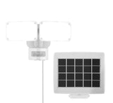 1000 Lumens 180Ã‚Â° White Solar Powered Motion Activated Outdoor Integrated LED Flood Light