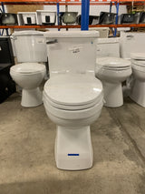 Power Flush 1-piece 1.28 GPF Single-Flush Elongated Toilet in White Seat Included