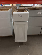 Westfield Feather White Shaker Stock Assembled Base Kitchen Cabinet (12 in. W x 23.75 in. D x 35 in. H)