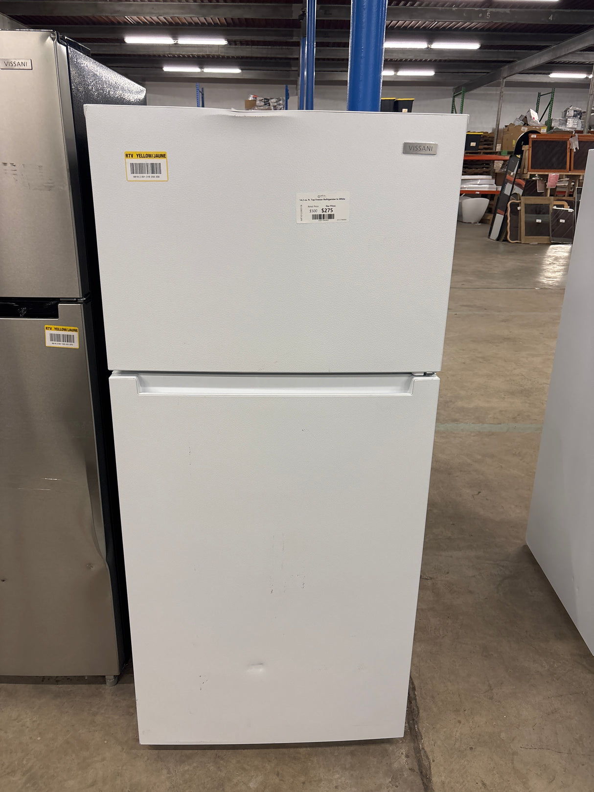 14.2 cu. ft. Top Freezer Refrigerator in White