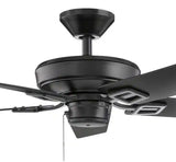 Bayfield 52 in. Indoor Matte Black Dry Rated Downrod Ceiling Fan with 5 Reversible Blades