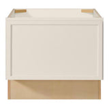 Leyton 18 in. W x 24 in. D x 16.5 in H Ready To Assemble Plywood Slim Shaker Bench Base Kitchen Cabinet in Antique White