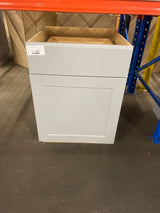 Shaker 24 in. W x 24 in. D x 34.5 in. H Assembled Base Kitchen Cabinet in Dove Gray with Ball-Bearing Drawer Glides