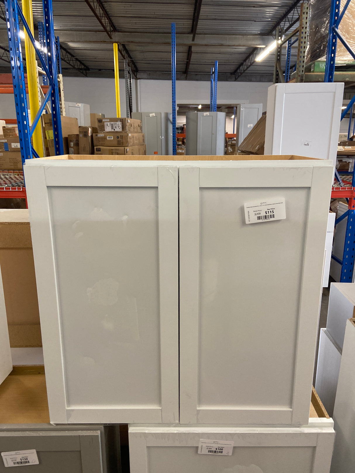 Courtland Shaker Assembled 30 in. x 30 in. x 12 in. Stock Wall Kitchen Cabinet in Polar White Finish