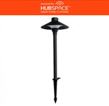 Vernon Park 120 Lumen Low Voltage Black Integrated LED Aluminum Outdoor Path Light Powered by Hubspace (1-Pack)