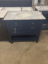Sterling Vanity 1dw 36x22x34 in Blue