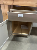 Sinclair 24 in. W x 24 in. D x 34.5 in. H Assembled Base Kitchen Cabinet in Shaker Light Oak