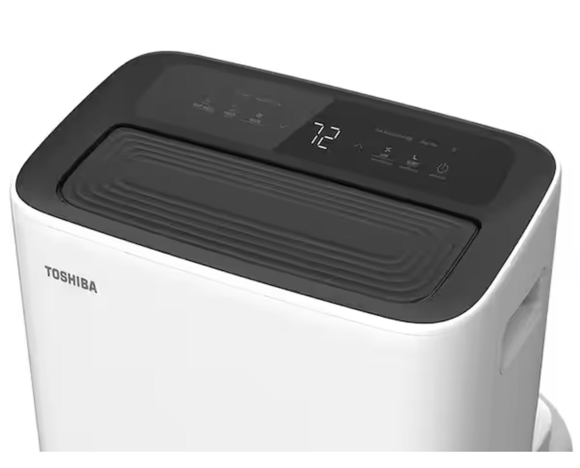 8,000 (DOE) BTU Portable Air Conditioner Cools 350 sq. ft. with Dehumidifier and Remote Control in White