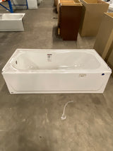 Maui 60 in. x 30 in. Soaking Bathtub with Left Drain in White