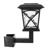 Solar 15 Lumens Black Outdoor Integrated LED Lanai Deck Torch Light; Weather/Water/Rust Resistant