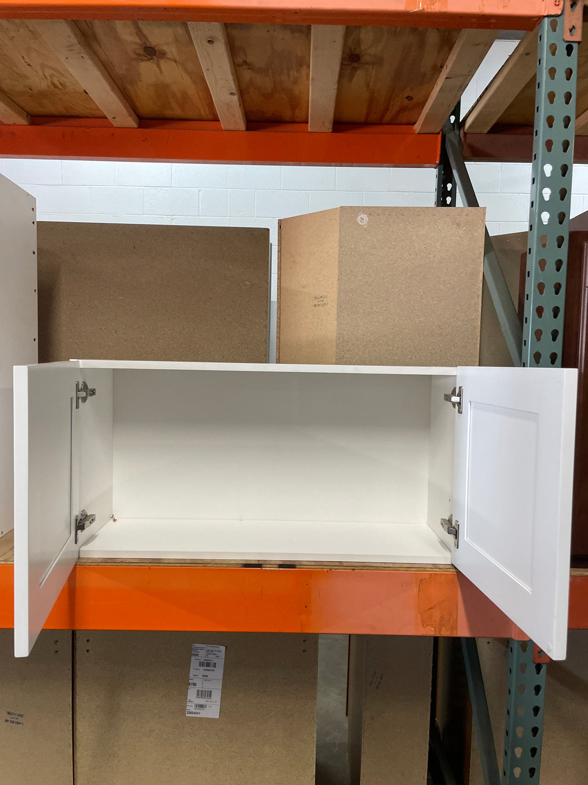 Courtland 36 in. W x 12 in. D x 18 in. H Assembled Shaker Wall Bridge Kitchen Cabinet in Polar White