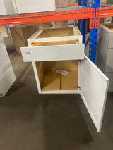 Westfield Feather White Shaker Stock Assembled Base Kitchen Cabinet (24 in. W x 23.75 in. D x 35 in. H)