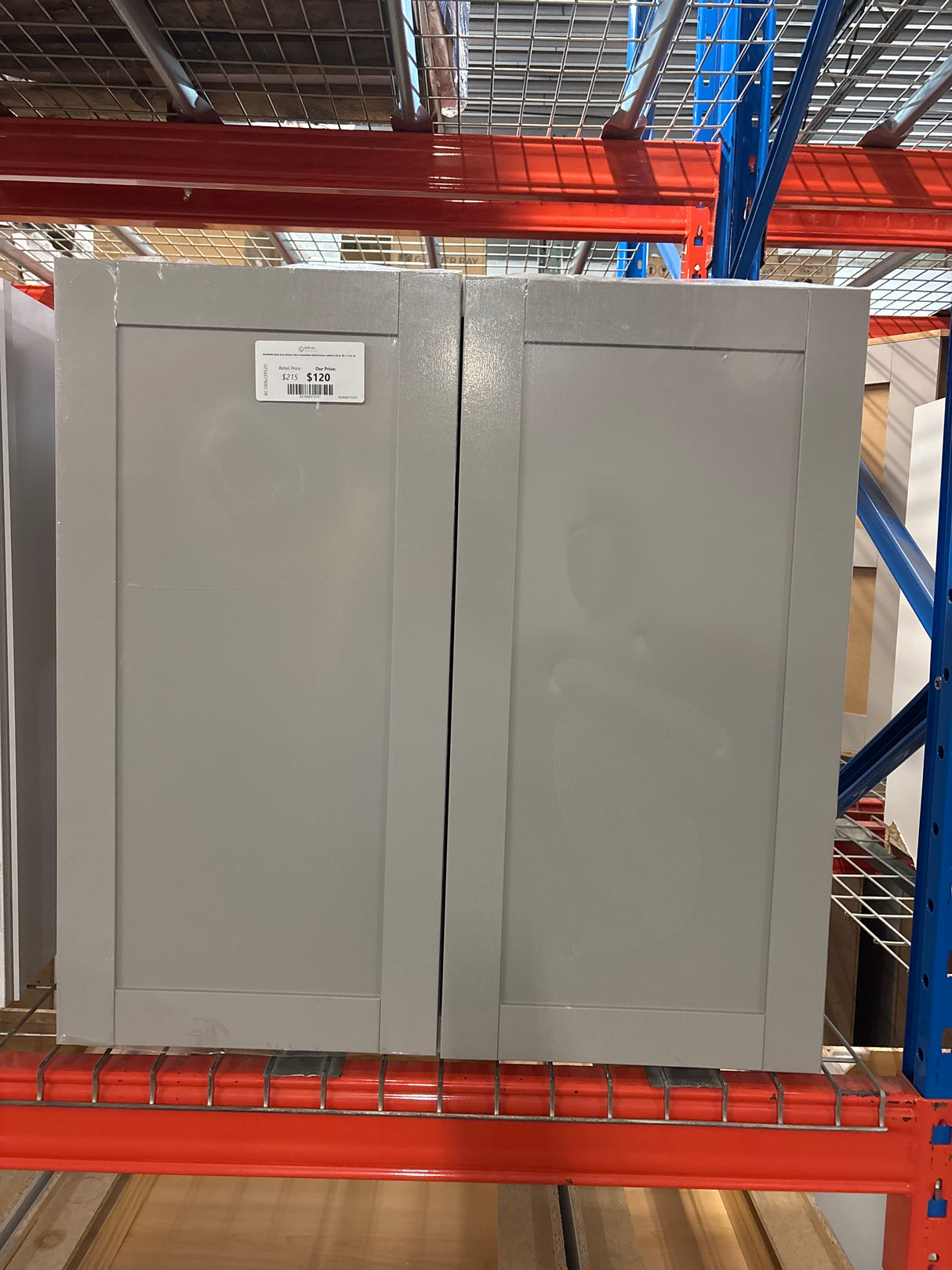 Westfield Dusk Gray Shaker Stock Assembled Wall Kitchen Cabinet (30 in. W x 12 in. D)