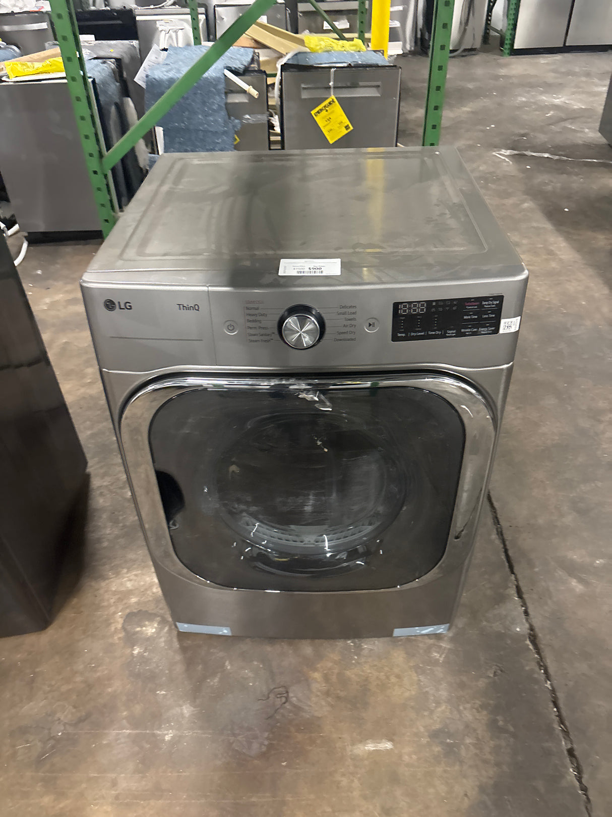 LG 9.0 cu. ft. Mega Capacity Smart Wi-Fi Enabled Front Load ELECTRIC Dryer with TurboSteam and Built-In Intelligence