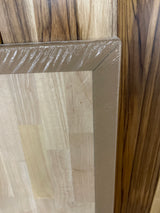 4 ft. L x 25 in. D Unfinished Hevea Solid Wood Butcher Block Countertop With Square Edge