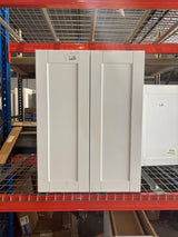 Shaker 27 in. W x 12 in. D x 36 in. H Assembled Wall Kitchen Cabinet in Satin White