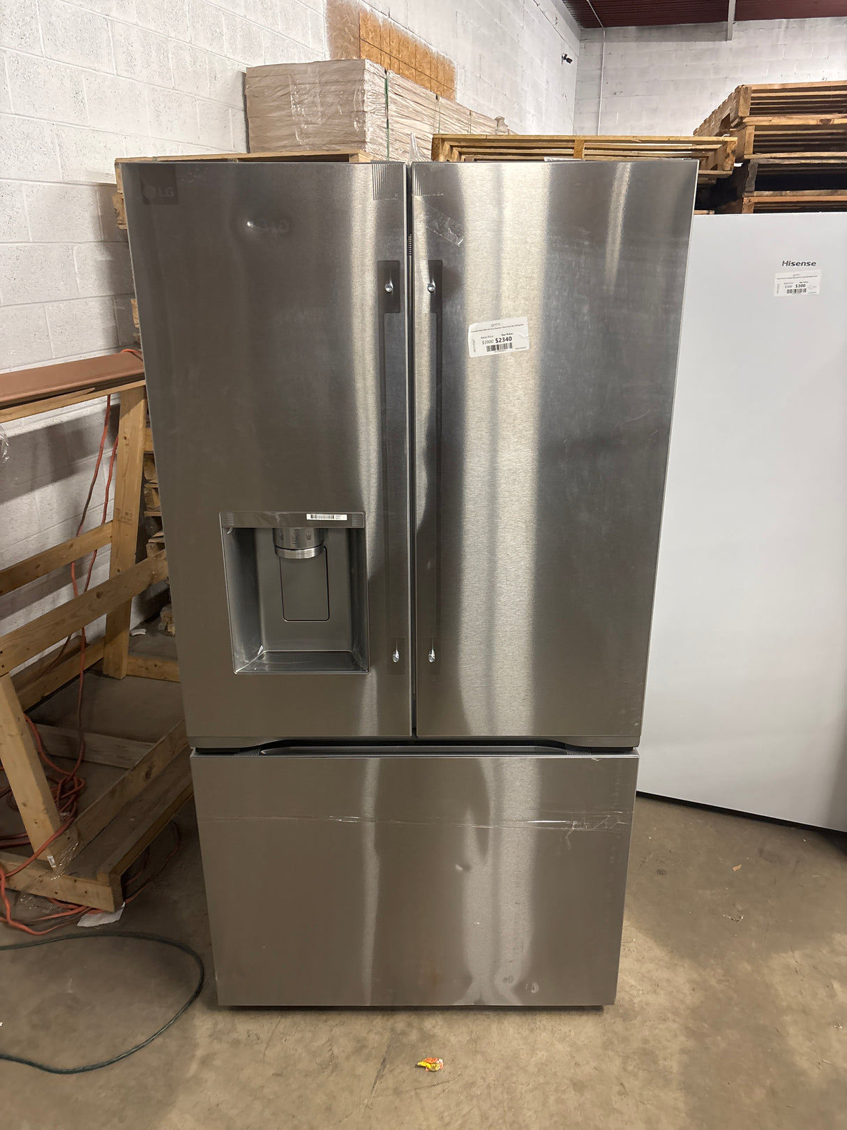 LG Counter-Depth MAX with Zero Clearance 3-Door French Door Refrigerator