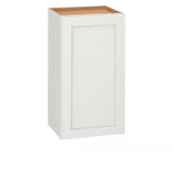 Westfield Feather White Shaker Stock Assembled Wall Kitchen Cabinet (15 in. W x 12 in. D x 30 in. H)