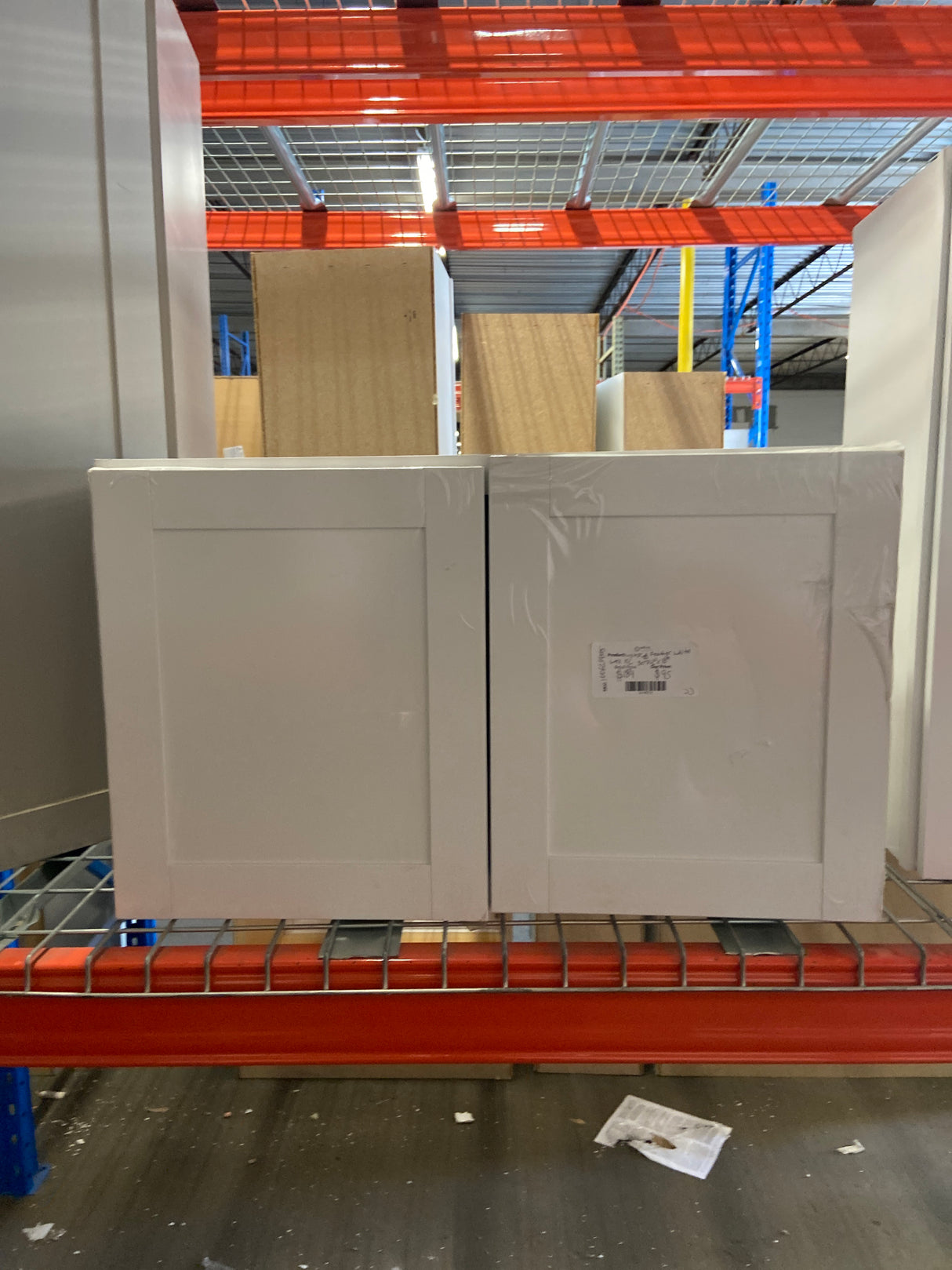 Westfield Feather White Shaker Stock Assembled Wall Kitchen Cabinet (30 in. W x 12 in. D x 18 in. H)