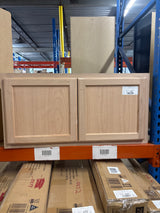 36 in. W x 12 in. D x 18 in. H Assembled Wall Bridge Kitchen Cabinet in Unfinished with Recessed Panel