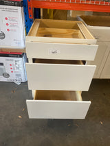 Westfield 24 in. W x 24 in. D x 35 in. H Shaker Stock Drawer Base Kitchen Cabinet in Feather White