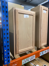 Hampton 18 in. W x 12 in. D x 30 in. H Assembled Wall Kitchen Cabinet in Unfinished