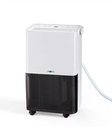 30 pt. 1,500 sq.ft. Dehumidifier in. White with Bucket and Drain Hose for Basement, Garage, 2 Layer Air Filter