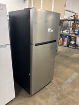 18 cu. ft. Top Freezer Refrigerator in Stainless Steel Look (Power-cord Cut Off)