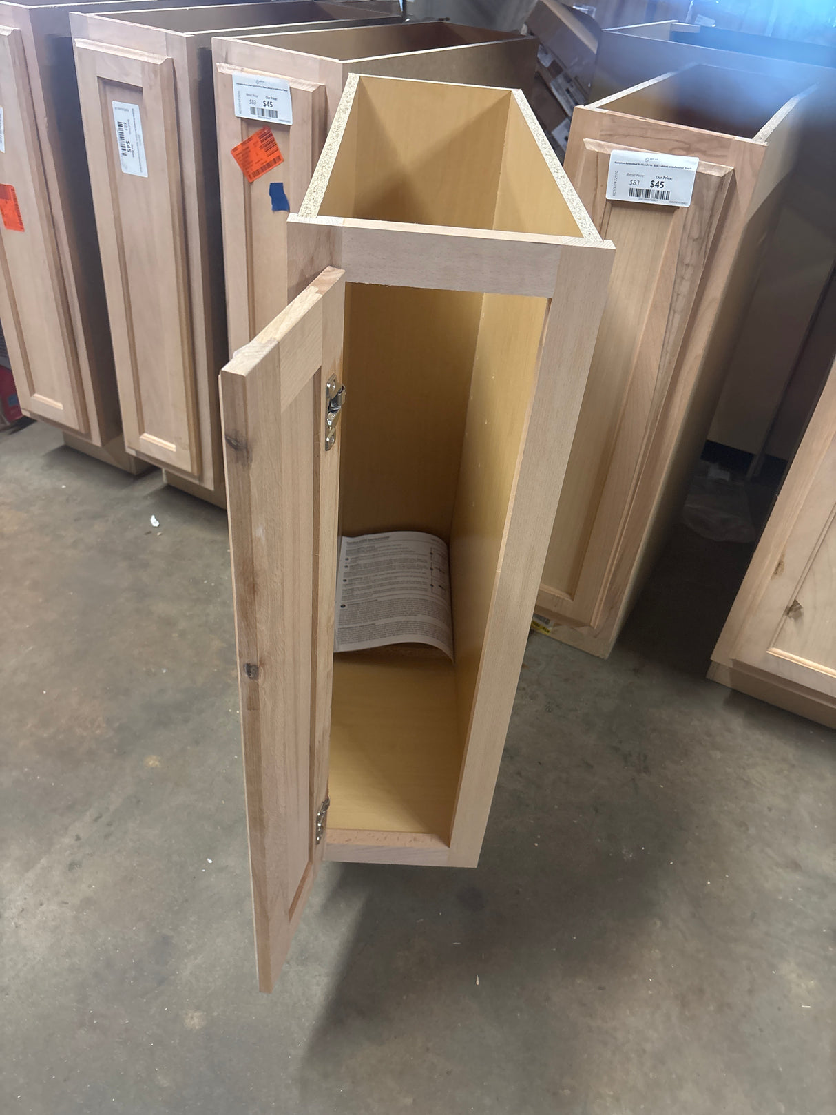 Hampton Assembled 9x34.5x24 in. Base Cabinet in Unfinished Beech