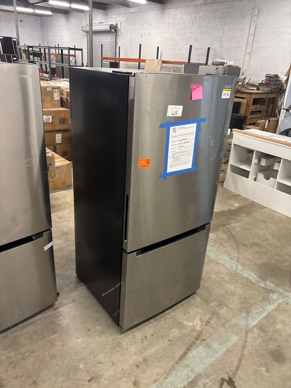 18.7 cu. ft. Bottom Freezer Refrigerator in Stainless Steel