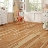 Natural Hickory 3/8 in. T x 5 in. W Wire Brushed Engineered Hardwood Flooring (19.7 sqft/case)