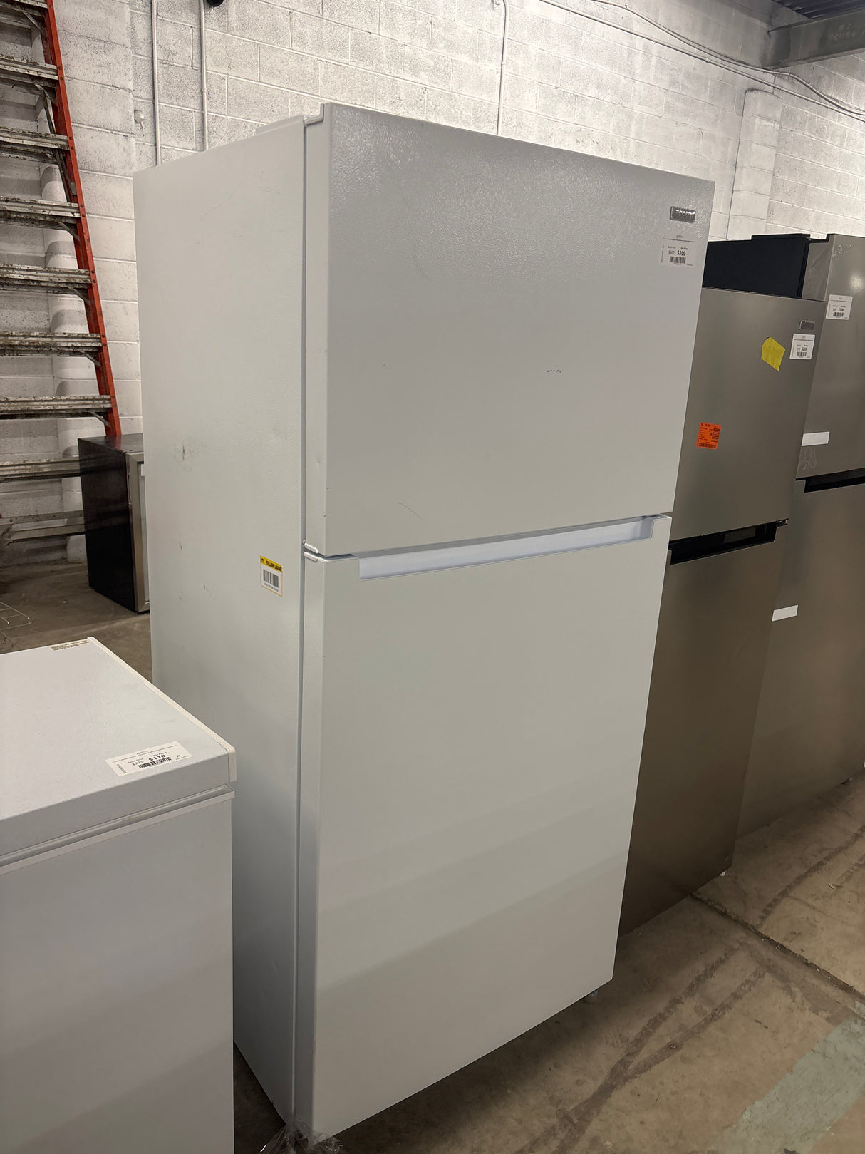18.1 cu. ft. Top Freezer Refrigerator with Adjustable Glass Shelving in White, Garage Ready